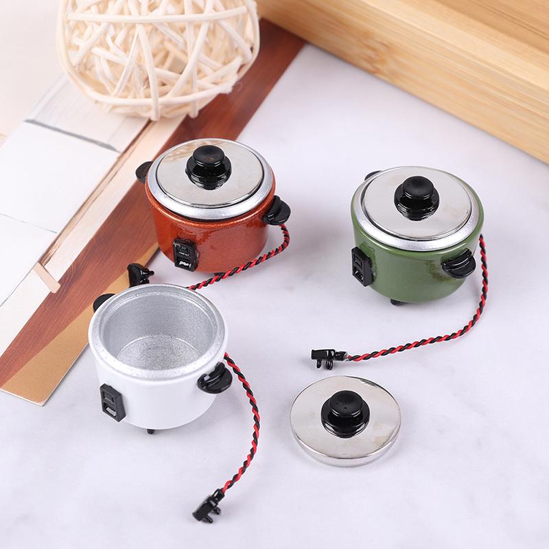 1Pc 1:12 Dollhouse Miniature Rice Cooker Kitchen Accessories Decoration Toy