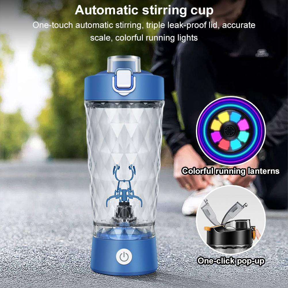 22oz/650ml Electric Automatic Protein Shake Mixer USB Rechargeable Portable Shaker Cups Protein Powder Mixing Cup for Gym Sport