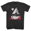 Jaws Shark Fin Island At Night Men's T Shirt