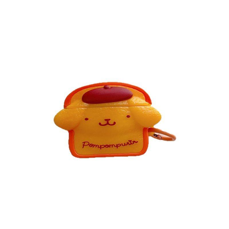 Toast pudding dog for apple AirPods4 bluetooth wireless headset cover 1/2/3 generation pro2 silicone creative