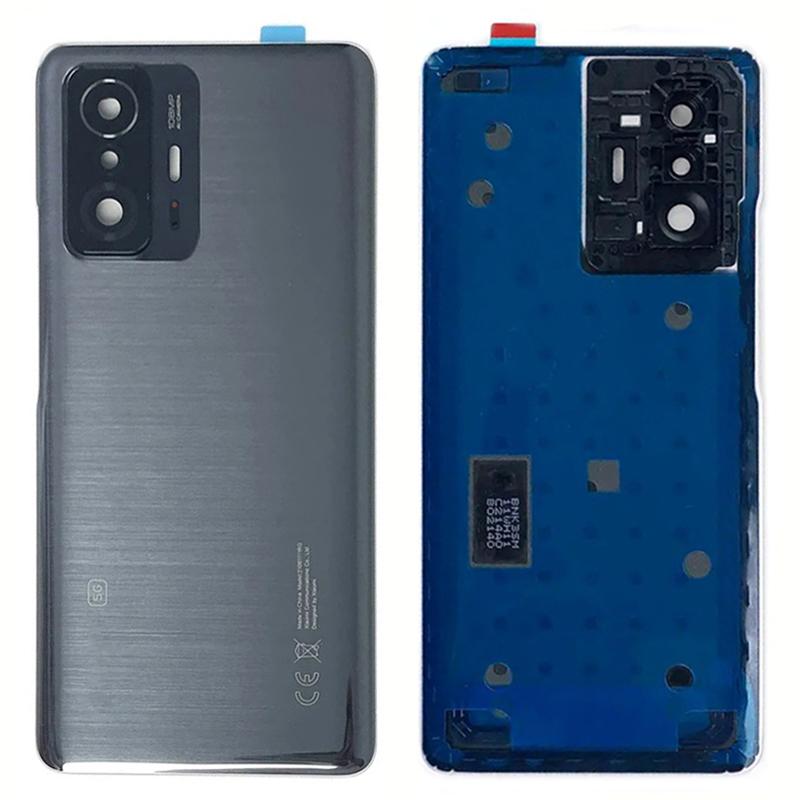 Pro Xiaomi 11T 5G/11T Pro 5G Zadní kryt baterie s krytem objektivu kroužku fotoaparátu Náhradní díl