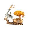 Decorative Deer Figurine Desktop Ornament Money Tree Desk Ornaments Home Decorations Elk Resin