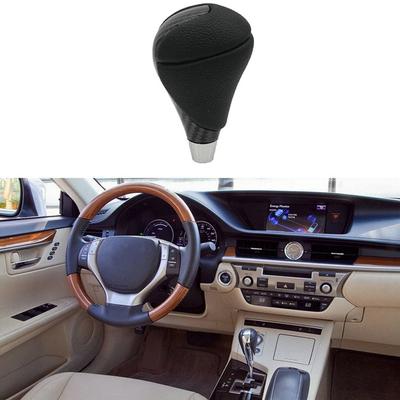 Part Gear Shift Knob 2006 - 2012 Automatic Black Carbon Fiber For Lexus IS250 PU Leather Transmission High Quality
