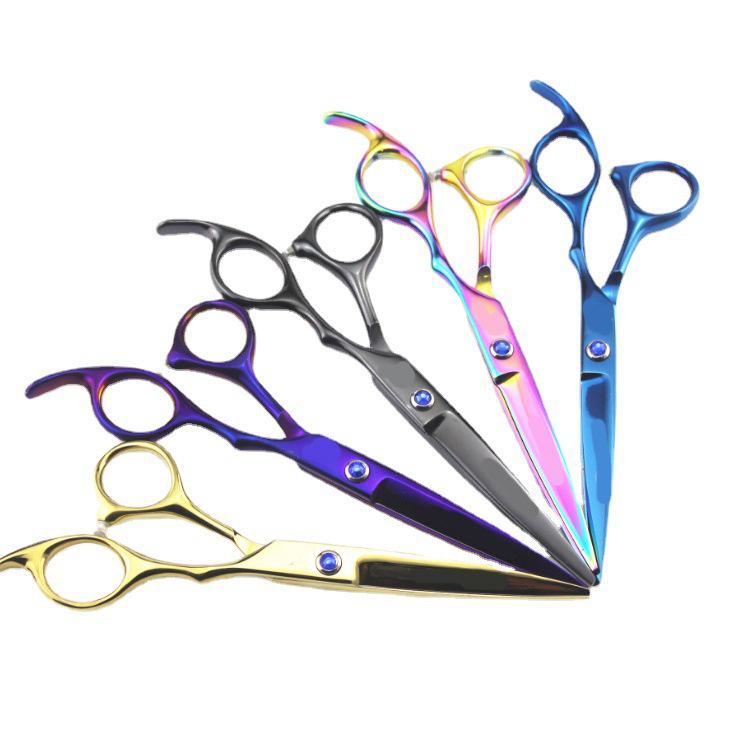 6" JIJIJIJIJIJI Colorful Hairdressing Scissors Set – Straight, Bangs & Thinning Shears
