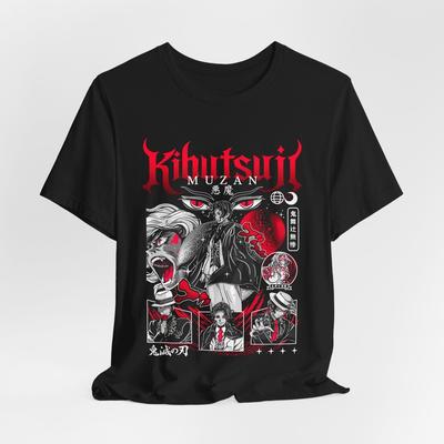 Kibutsuji Muzan Graphic Tee, Unisex Anime T-Shirt, Demon Slayer Fan