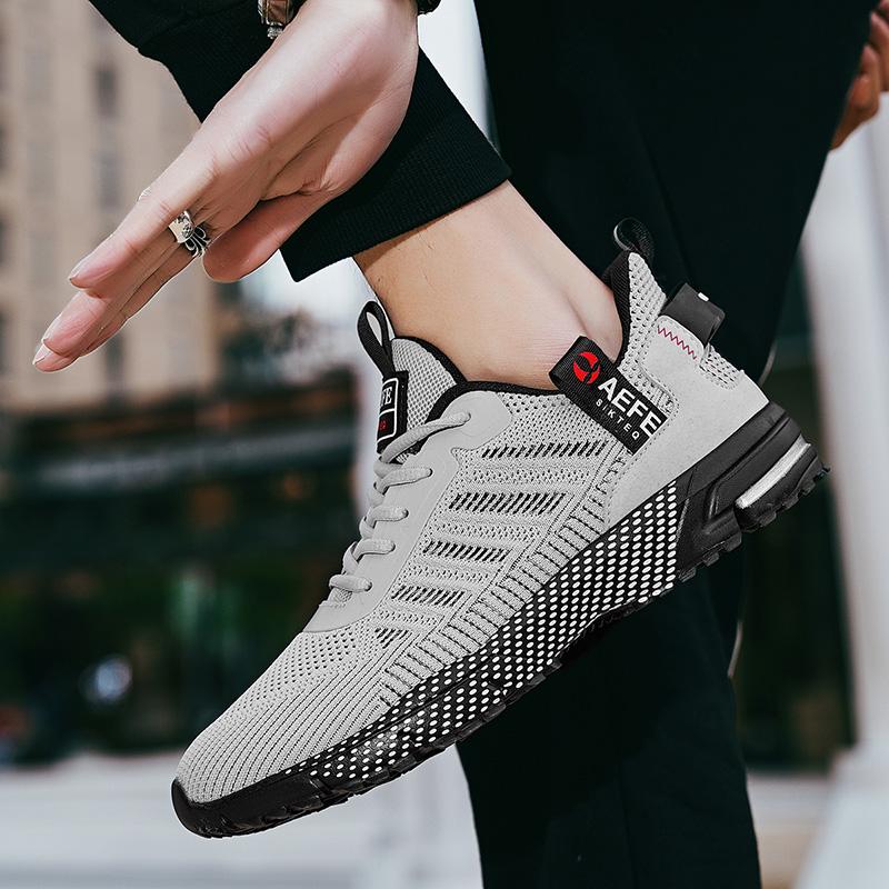 MAEDEF Modne męskie trampki Lekkie buty do biegania Letnie tenisówki z siateczki Oddychające buty codzienne Wygodne męskie buty tenisowe