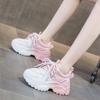 Dad shoes children 2025 spring new autumn and winter white platform versatile casual sports shoes little white women's shoes