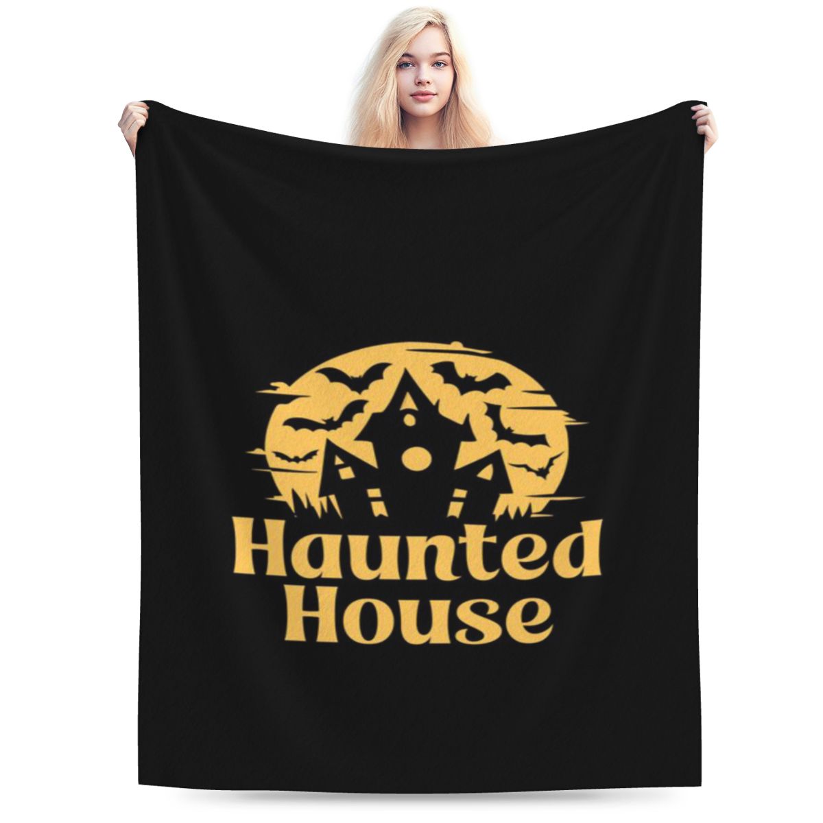 Haunted House Custom Soft Party An UltraSoft Micro Fleece Blanket 75x100cm (30x40inch)