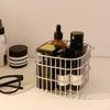 Desktop Wire Mesh Basket Organizer Kitchen Drainer Storage Bins Trinkets Container