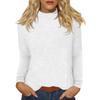 Women's Daily Casual Long Sleeve Mid Collar Top