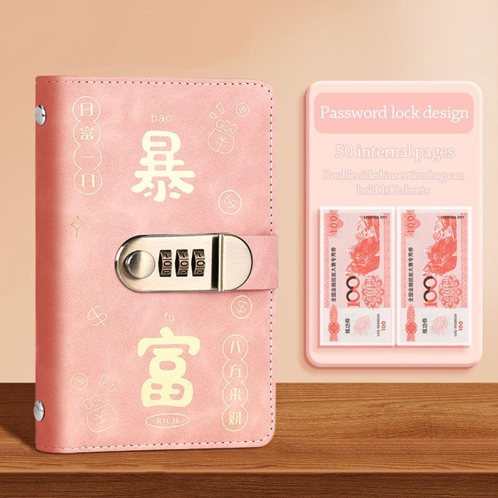 With Password Lock Mini Binder Savings Challenge Savings Challenges Book  Children