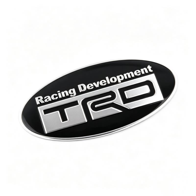 Car Aluminum Emblem Badge Supercharged Styling Decal Sticker For Toyota Hilux Aygo Yaris Ractis Corolla Camry CHR Auris Tacoma