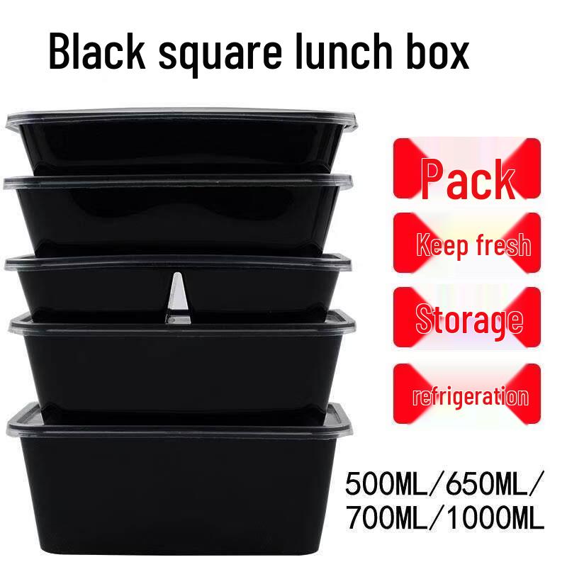 Einweg-Rechteck-Lebensmittelbehälter mit Deckel