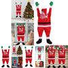 42" Climbing Christmas Hanging Santa Claus Outdoor Window Party Xmas Props Decor