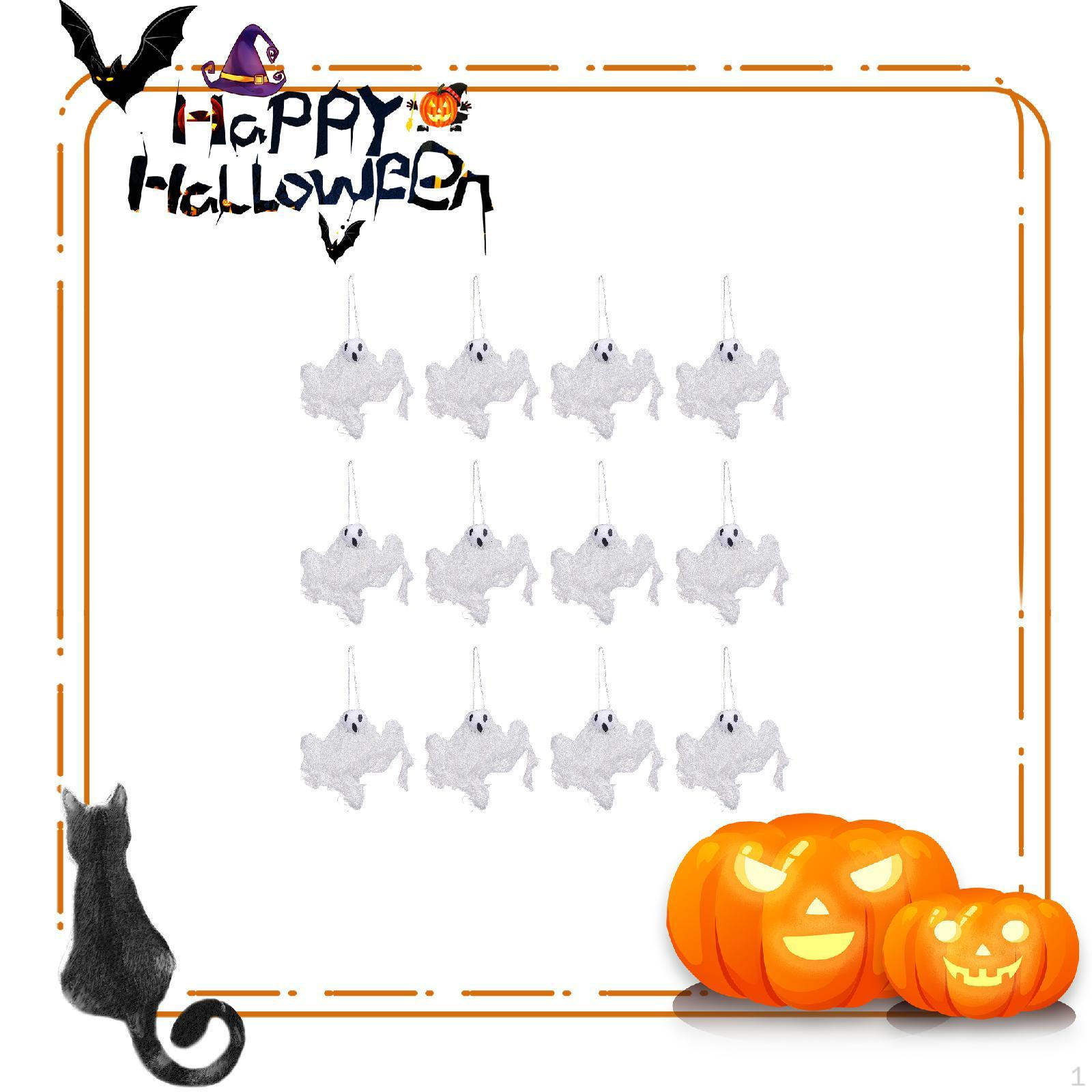 

12Pcs Halloween Flying Party Decoration Spooky Atmosphere of Horror Home Decor Photo Props