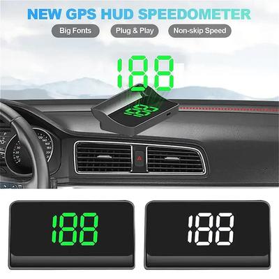 Auto-Head-Up-Display, HUD, Windschutzscheiben-Geschwindigkeitsprojektor, GPS-Digitaltacho für alle Autos, Autoelektronik-Zubehör, KMH