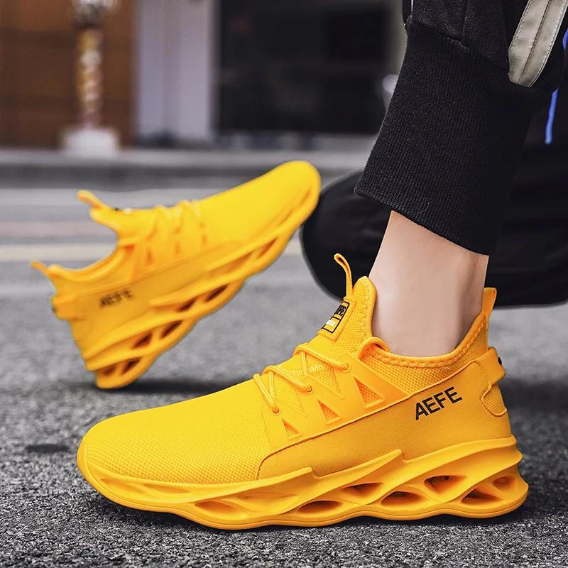 Modne Męskie Buty Codzienne Oddychające Płaskie Męskie Buty do Chodzenia Sportowe Buty do Biegania i Joggingu Siateczkowe Lekkie Buty Sportowe