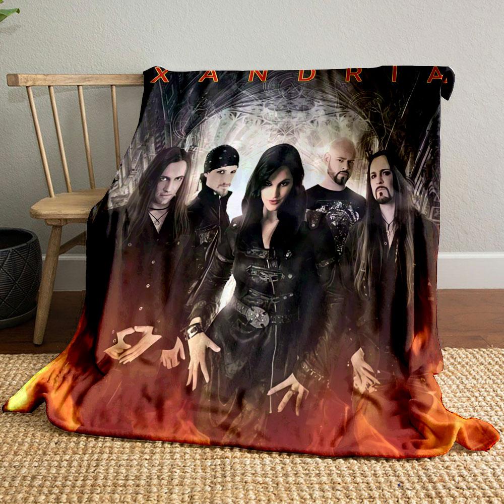 "Xandria Band Art Blanket" for all seasons blanket lunch break throw gift
