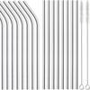 Reusable Stainless Steel Straight or Bent Straw Universals For Coffee Cups Mugs Safe For Kids Adults Easy To Clean