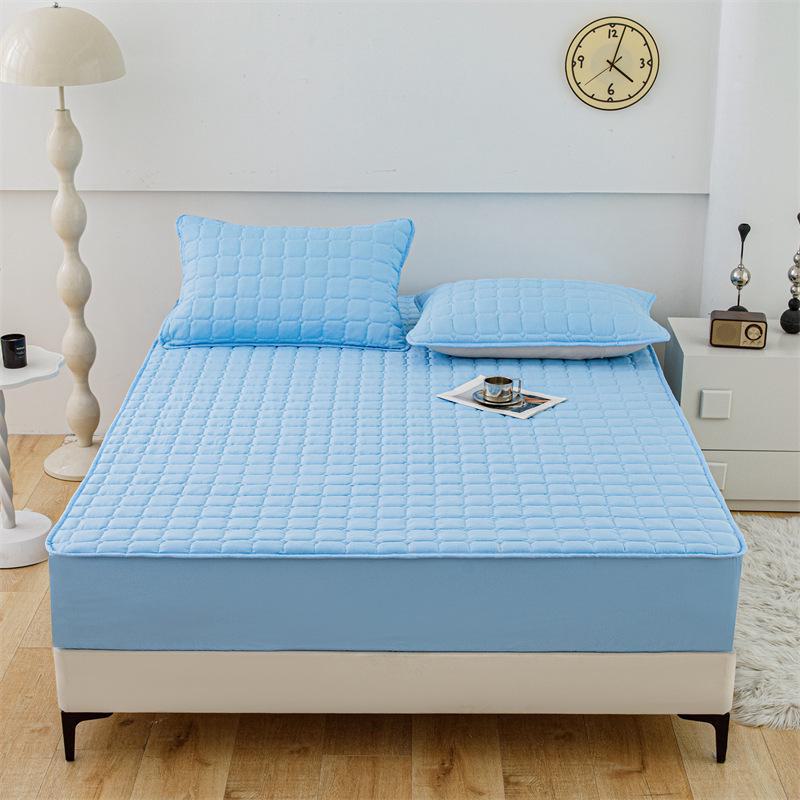 Premium Soybean Quilted Mattress Protector Set: Class A 3-Piece, Includes Mattress Cover, Pillowcase, and Bedspread for Infant and Maternity Use.