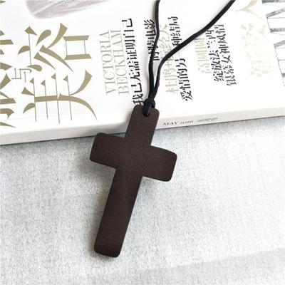 Jesus for Cross Crucifix Necklace Pendant Plain Wooden for Men Women Children Kids Boy Girl Gift Car Rearview Mirror Pen