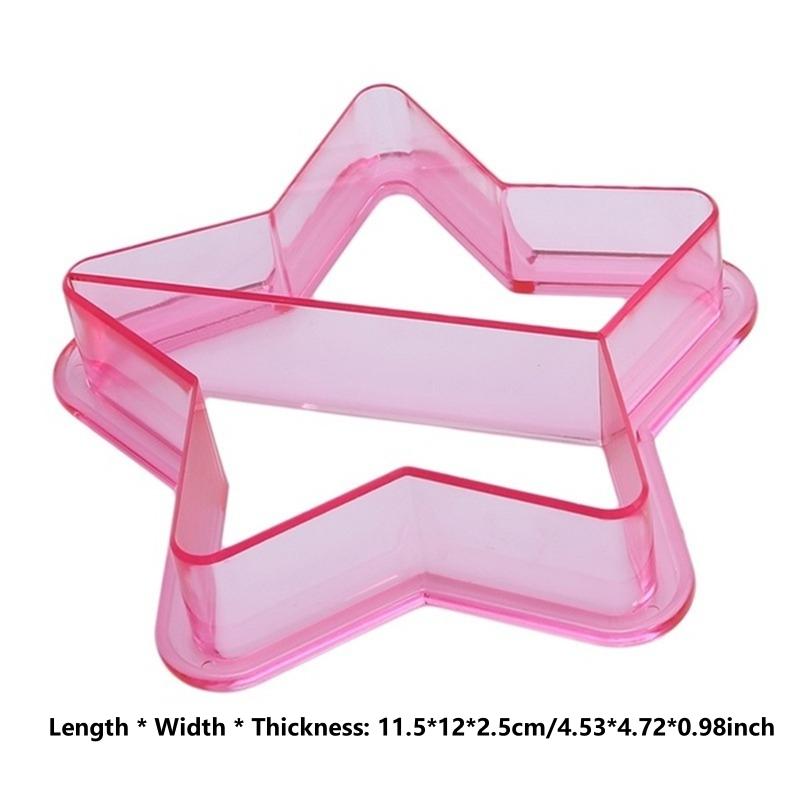7pcs Set Kids Sandwich Cutter Bread Mold Random Color Sandwich Cutter Cute Shape - Perfect for Bento Lunch Boxes Accessories