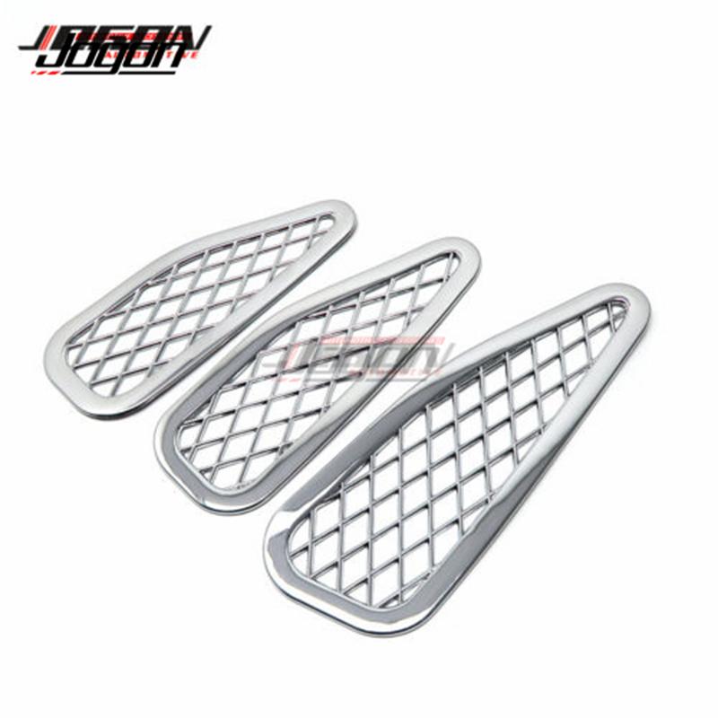 ABS Car Exterior Front Hood Air Vent Frame Stickers & Rear Spare Tire Side Panel Cover Trim For Toyota FJ Cruiser XJ10 2006-