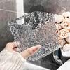 Facial Cleansing Tissue Container Elegant See Through Tissue Box for Bedroom Living Room Kitchen