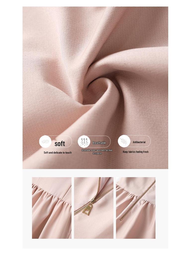 Ladylikes kurzes A-Linien-Kleid mit Strasssteinen und Perlen, taillenbetonend