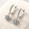 New 925 Silver Earrings Classics Noble for Women Luxury Wedding Jewelry Elegant Female Accessories Fashion Gift Party