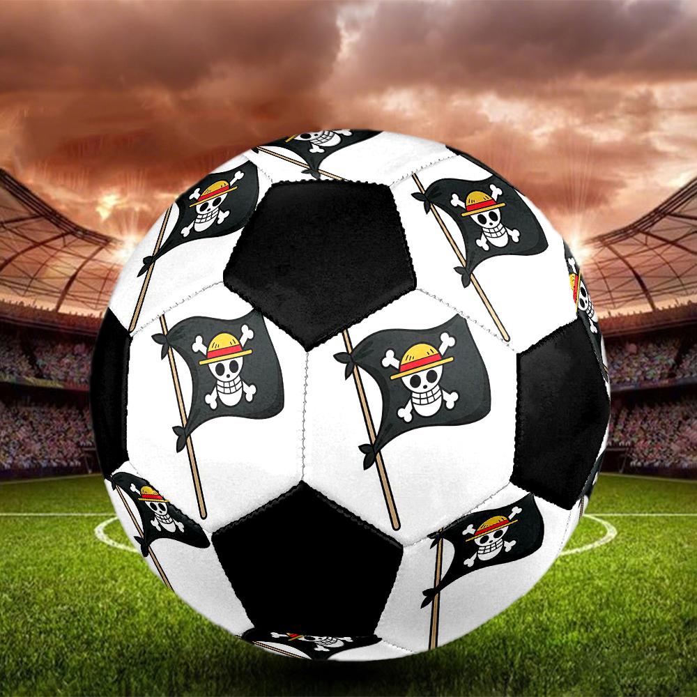 1pc Anime One Piece Logo Football Soccer Ball Size 5 Indoor Soccer Ball Fashion Colorful Backyard Game -Great For Sports Fans Gift HE53