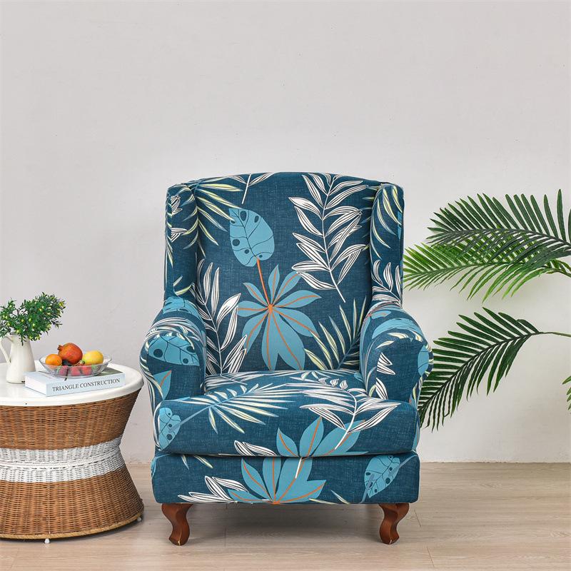 

Чехол для стула с классическим узором «Листья» 1 шт. - эластичная нескользящая полиэстеровая эластичная защита для кресла, подходит для стульев шириной 27,5–31,3 дюйма average size