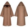 Medieval Wizard Hooded Cloak: Five Colors, Long Sleeve Cape, Halloween Grim Reaper Costume
