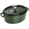 Cocotte Zwilling Staub Oval 37,5x31cm Basil Green 5,5l (40509-365-0)