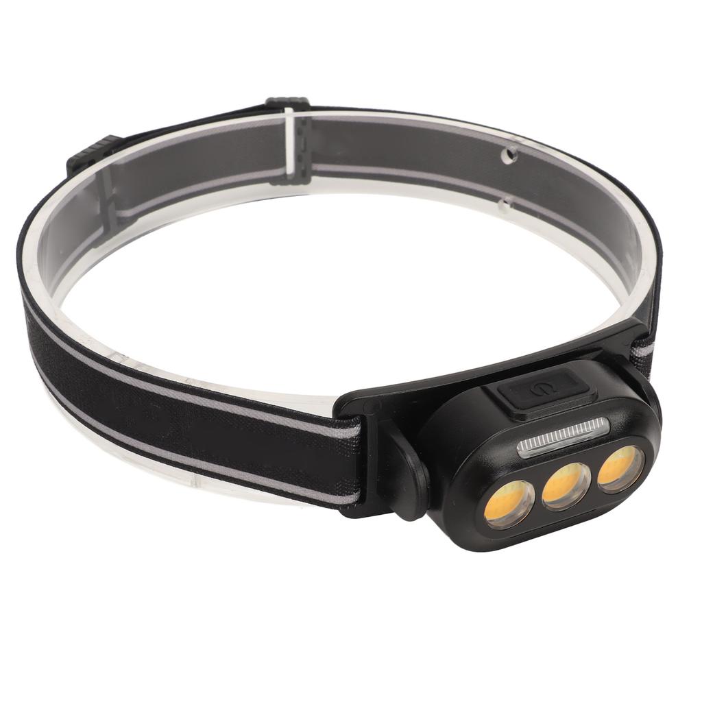 LED Headlamp USB Rechargeable 3 Gear High Brightness Waterproof Head Light for Night Fishing