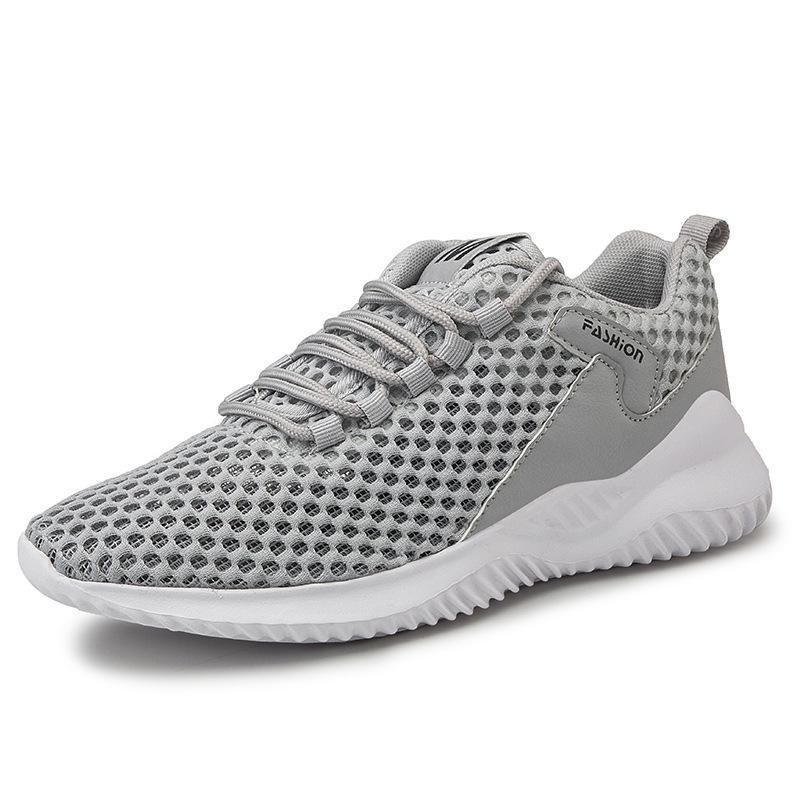 Spring Summer New Men Large Size Hollow Mesh Sports Tide Shoes Breathable Non Slip Wearable Running Sneakers Comfortable
