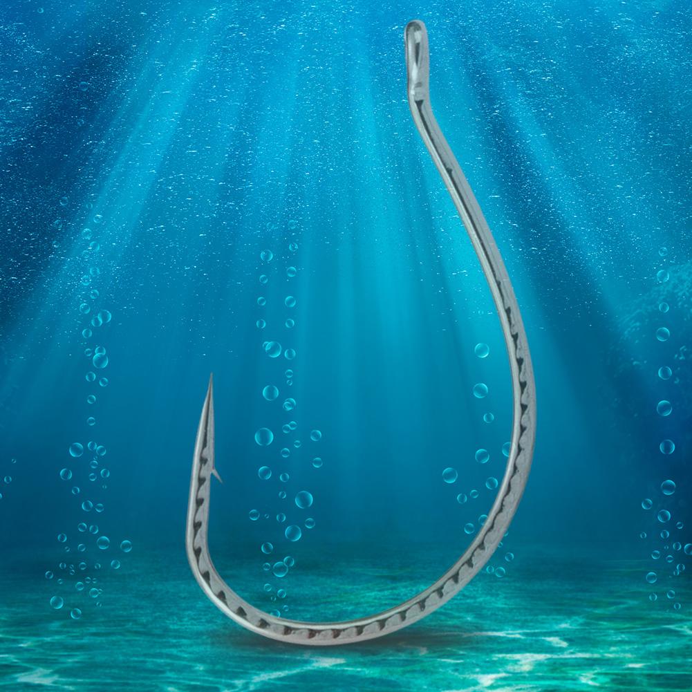 100PCS/Box Fishing Hooks Set High Carbon Steel Barbed FishHooks Fish Hooks for Freshwater Saltwater Fishing Accessories