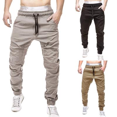 Herren-Jogginghose, lässig, elastisch, Jogging, Sport, solide Baggy-Taschenhose