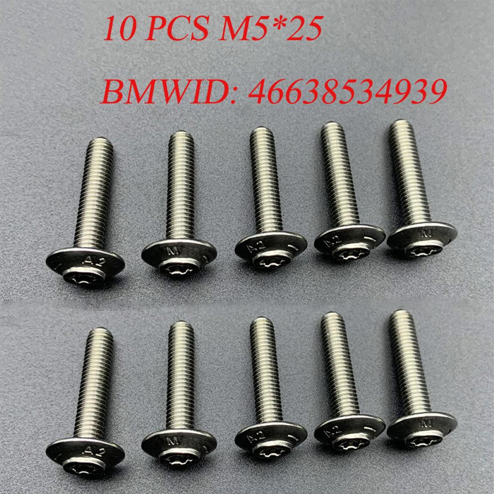 Motorcycle M5 Shell Stainless Steel Screws For BMW S1000RR K1300S HP4 K1600GT/GTL G310GS G310R F900XR R18 M1000R R1250RS R1250R