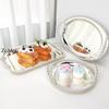 European Style Circle Shape Fruit Plate,31 cm Pearl Dot Silver Metal Cake Plate,Handheld Home Food Tray, Snack Disc Decoration