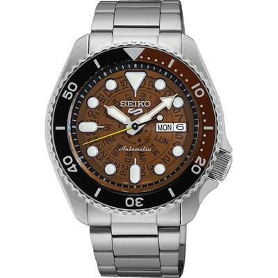 SEIKO5 Sports Meccanico Modello a Distribuzione Limitata SRPJ47K1 Time Sonar Marrone Automatico a Carica Manuale Stile Sportivo SKX [Articolo]