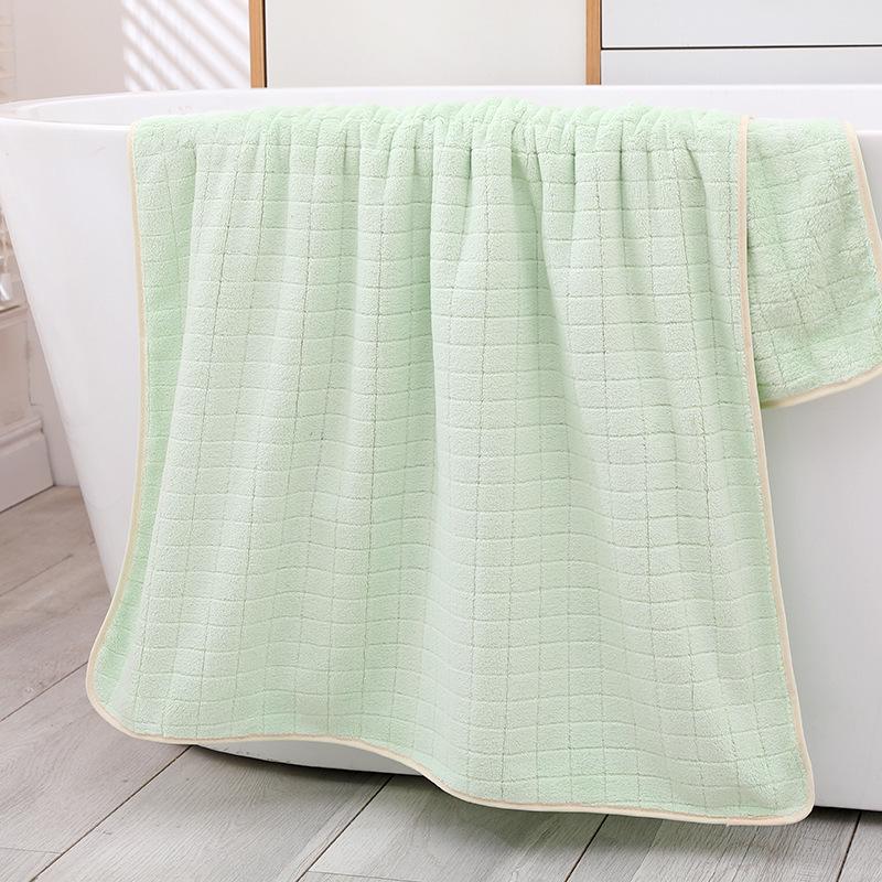 High-Grade Japanese No-Lint Absorbent Bath Towel for Adults - Enlarged Size, Pure Cotton