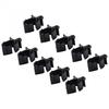 10Pcs Wiring Fasteners 11mm/0.43inch Black Dustproof