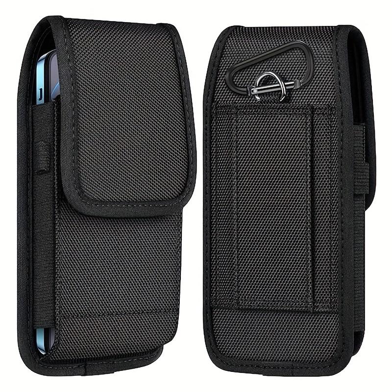 Durable Nylon Cell Phone Pouch with Adjustable Belt Loop - Lightweight Holster Case, Easy-Clean, Perfect for Daily Commute, Phone Pouch