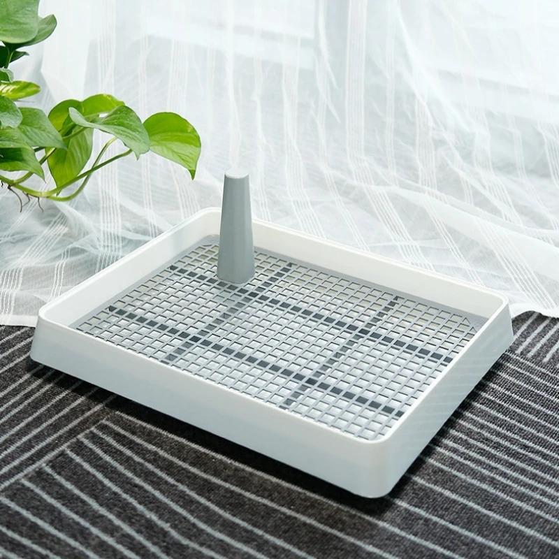 Pet Dogs Pee Training Tray Dog Toilet Puppy Potty Urinal Lavatory Basin Plastic Chiens Pets WC Toilet Cleaning Potty Puppy Tray