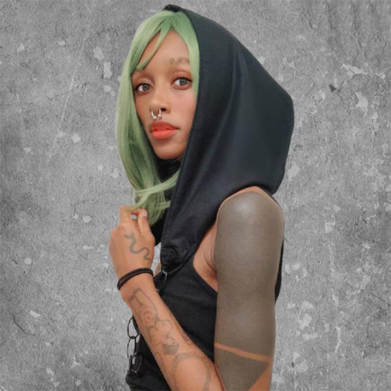 Новая шапочка-парик из пряжи Rainbow, связанная вручную крючком adult 57-59cm