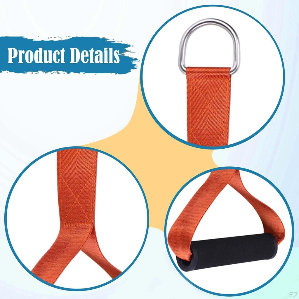 2 Pieces Cable Machine Handles Gym Grip Attachments Ergonomic Handle Foam Padded Exercise