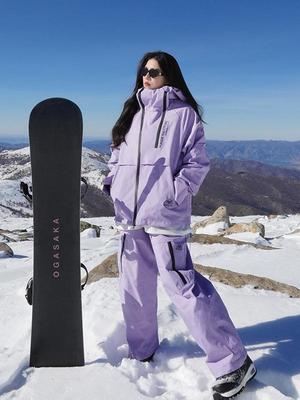 Unisex Ski Suit Set - Small Sizes, Winter Velvet Thickened, -40℃ Cold Protection, Mountaineering Cotton Jacket
