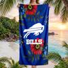 Bills Team Fashion Beach Towel: Ideal for Summer Adventures Soft, absorbent and quick drying suitable for swimming and bathing