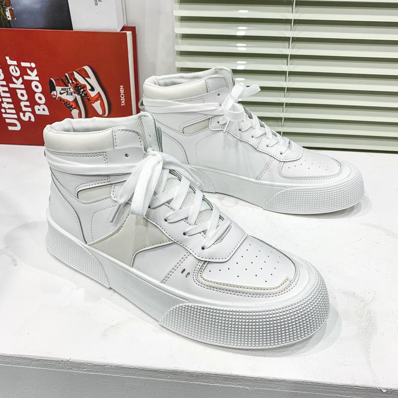 New Small White High-top Casual Sneakers Men's Fashion Sports Casual Men's Shoes All-match